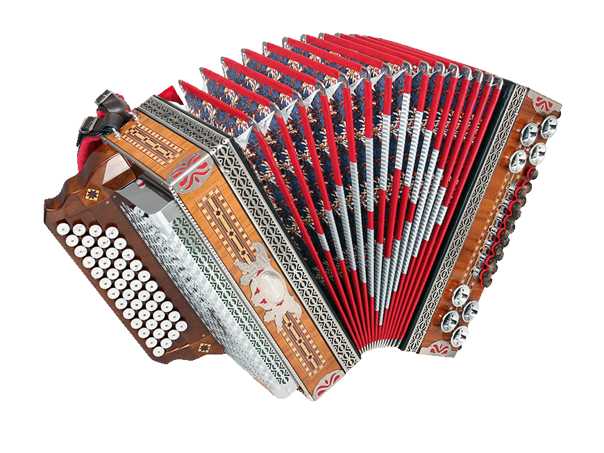 Steirische Harmonika Modell Meister-Klassik 4 G/C/F/B