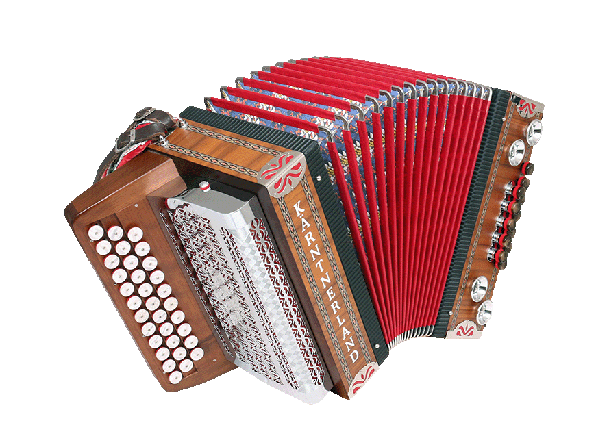 Kärntnerland Harmonika Edelweiß aufgezogen