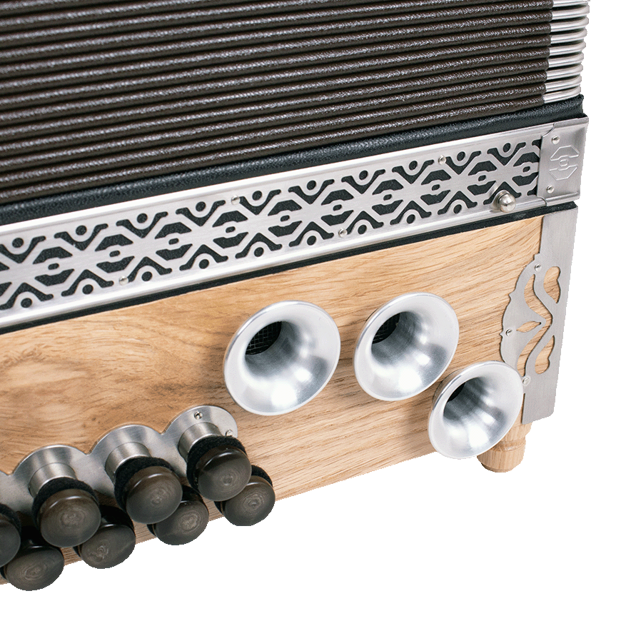 Eiche Klassik Kärntnerland Harmonika stehend Detail