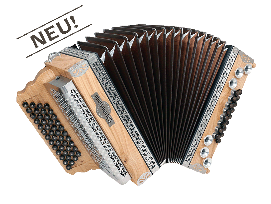 Eiche Klassik Kärntnerland Harmonika aufgezogen