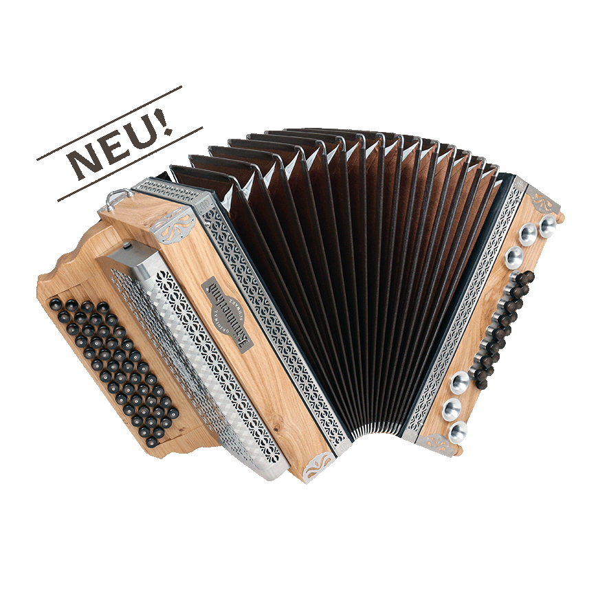 Eiche Klassik Kärntnerland Harmonika aufgezogen