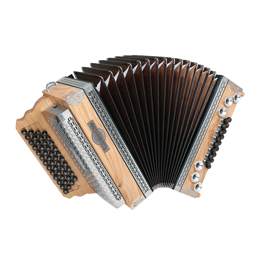 Eiche Klassik Kärntnerland Harmonika aufgezogen