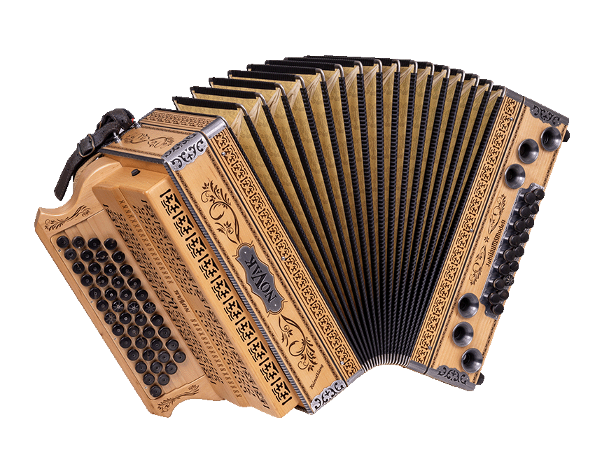 Steirische Harmonika Novak Modell Natura Heimatklang G/C/F/B