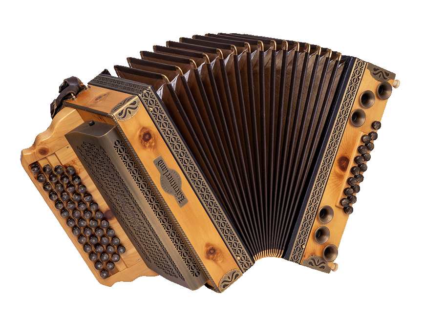 Steirische Harmonika Kärntnerland Modell Zirbe G/C/F/B