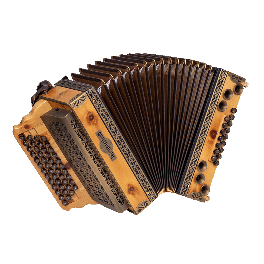 Steirische Harmonika Kärntnerland Modell Zirbe G/C/F/B