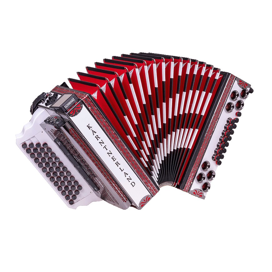 Steirische Harmonika Kärntnerland Edition Weiß G/C/F/B inkl. Voll MIDI Premium IV