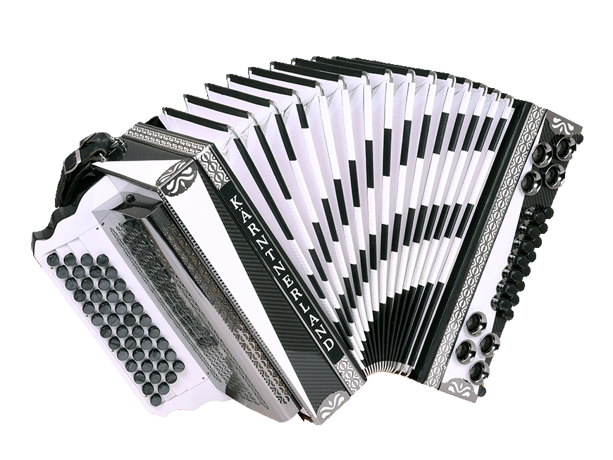 Steirische Harmonika Kärntnerland Modell Carbon weiß F/B/ES/AS